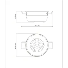 Cozi-vapore Tramontina Professional Aço Inox Com Alça 3,2l Foto mini 4