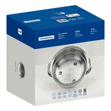 Cozi-Vapore Tramontina Solar 24cm 5,6L em Aço Inox com Alças Foto mini 4