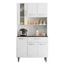 Cozinha Compacta 6p 1g 91 Cm Coral Branco Pln Foto mini 1