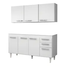 Cozinha Compacta Armário Balcão Gabinete Pia Lisboa 150cm Cor Branco Foto mini 1