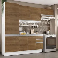 Cozinha Compacta Madesa 100% Mdf Acordes Armário E Balcão Br Cor Branco/Rustic Foto mini  2