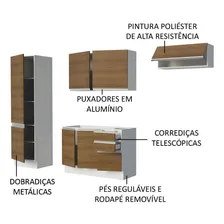 Cozinha Compacta Madesa 100% Mdf Acordes Armário E Balcão Br Cor Branco/Rustic Foto mini 4