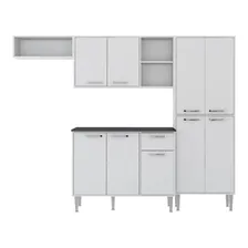 Cozinha Compacta Xangai 9 Portas Multim贸veis Branco Cor Branco Premium Foto mini 1