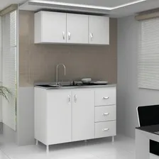 Cozinha Completa 2 Peças Evidência Móveis Branco Hj Foto mini 1