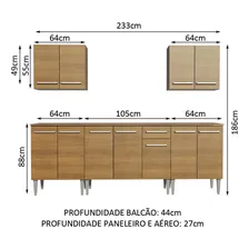 Cozinha Completa Madesa Emilly King Balcão E Armário Rustic Foto mini 3