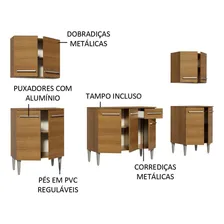Cozinha Completa Madesa Emilly King Balcão E Armário Rustic Foto mini 4