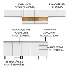 Cozinha Completa Madesa Mariana Com Armário E Balcão Branco Foto mini 4