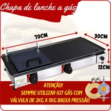 Cozinha Gourmet Chapa 70x30 Semi Profissional Foto mini 4