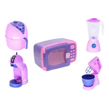 Cozinha Infantil Brinquedo Menina Casinha Panelinha Rosa Foto mini 1