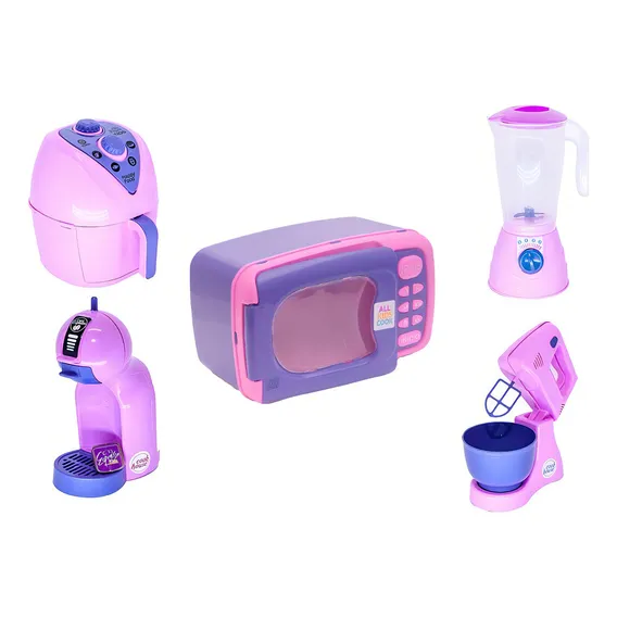 Cozinha Infantil Brinquedo Menina Casinha Panelinha Rosa Foto 1
