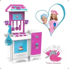 Cozinha Infantil Completa C/ Torneirinha Sai Água Magic Toys Foto mini 1