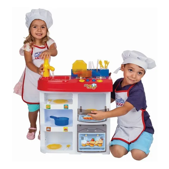 Cozinha Infantil Completa Master Chef Kids Magic Toys Cor Colorido Conforme Imagem Foto 1
