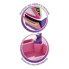 Cozinha Infantil Completa Menina Fogãozinho Criança Poliplac Cor Rosa Foto mini 3