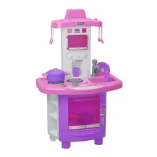 Cozinha Infantil Faz De Conta Rosa Pia Sai Agua Torneira Foto mini 2