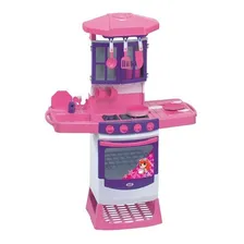 Cozinha Infantil Magica Completa Pia E Fogão - Magic Toys Cor Rosa Foto  mini 1