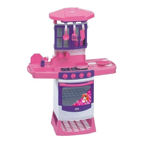Cozinha Infantil Magica Completa Pia E Fogão - Magic Toys Cor Rosa Foto 1