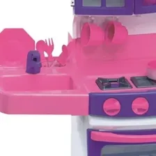 Cozinha Infantil Magica Completa Pia E Fogão - Magic Toys Cor Rosa Foto mini 3