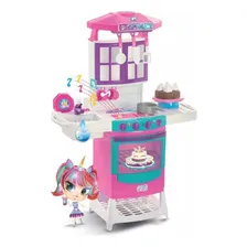 Cozinha Infantil Mágica Eletrônica Super Magic Toys 8012 Cor Rosa Foto mini 1