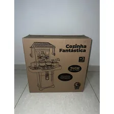 Cozinha Infantil Menina Completa Fogão E Geladeira Grande Cor Rosa Foto mini 2