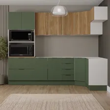 Cozinha Modulada 7 Peças Sem Tampo Com Rodapé Ipanema Wt Foto mini 1