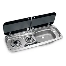 Cozinha Trailer Fogao E Pia Para Motorhome Rv Camping Foto mini 1