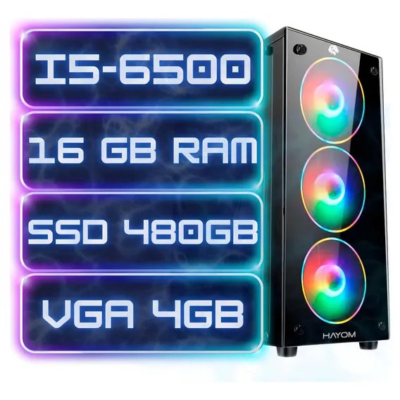 Cpu Gamer I5 6500+16gb Ddr4+ssd 480+gforce 4gb Foto 1
