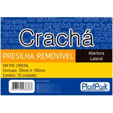 Crachá Horizontal Transparente Presilha 70x100mm 10 Un Foto mini 2