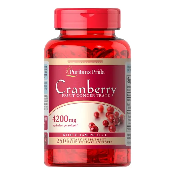 Cranberry 4200mg (250 Softgels) Puritans Pride Sabor Foto 1