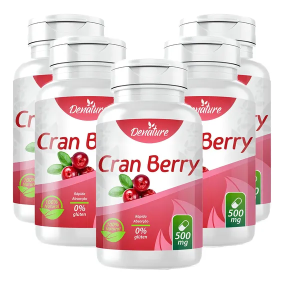 Cranberry 500mg 100 Cápsulas Denature 5 Unidades Foto 1