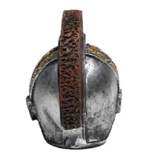 Cranio Caveira Viking Chifres Estatua Resina P/ Decoração Cor Romano Foto mini 4