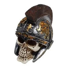 Cranio Caveira Viking Chifres Estatua Resina P/ Decoração Cor Romano Foto mini  2