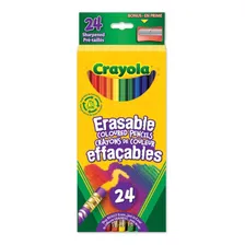 Crayola Lápis De Cor Apagável Erasable 24un Foto mini 1