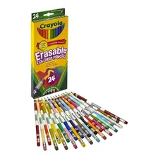 Crayola Lápis De Cor Apagável Erasable 24un Foto mini 2
