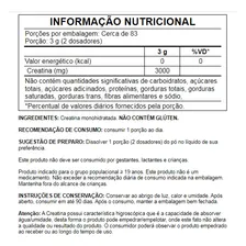 Creatina (250g) Monohidratada - Growth Supplements Foto mini  2
