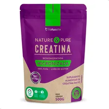 Creatina 500g Pura Monohidratada Micronizada C/ Laudo de 100% de Pureza Suplemento Importado Padrão Ouro de Micronização Internacional Selo Pure Original Foto mini 1