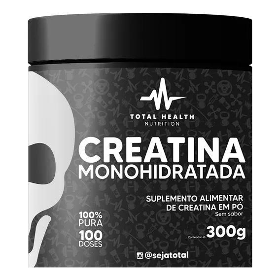 Creatina Monohidratada 300g Total Health Nutrition Foto 1