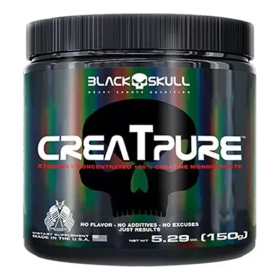 Creatpure - Creatina - 150g Black Skull Sabor Sem sabor Foto 1
