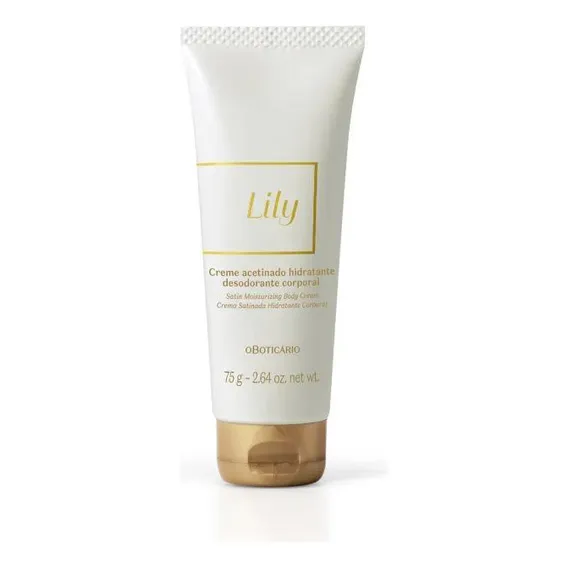 Creme Acetinado Lily 75g De O Boticário Foto 1