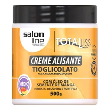 Creme Alisante Óleo Semente De Manga Médio Salon Line 500g Foto  mini 1