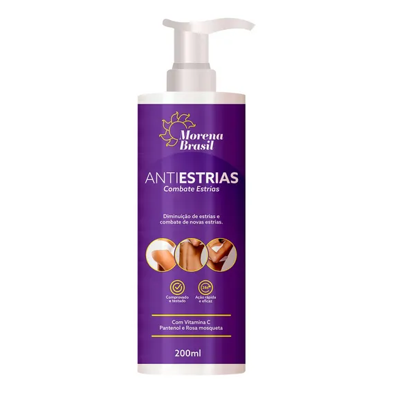 Creme Antiestrias Removedor Estrias 200g Morena Brasil Fragrância Sem Foto 1