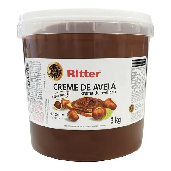 Creme Avelã 3kg Ritter - Foto 1