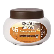 Creme Bronzeador Sapolan Rayito De Sol 6fps Pote 280g Foto mini 2