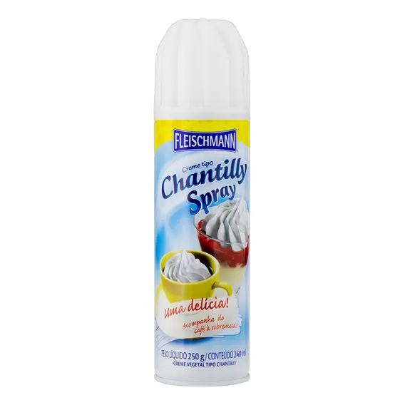 Creme Chantilly Spray Fleischmann Frasco 250g Foto 1
