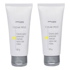 Creme cicatrizante para mãos Abelha Rainha Clear Pele Creme para Amenizar Marcas Senis nas Mãos en tubo de 120mL/60g - kit x 2 unidades Foto mini 1