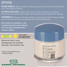 Creme Clareador Dia C/ Fps-15 Clear Pele - Abelha Rainha Tipo de pele Normal Foto mini 4