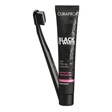 Creme Dental Black Is White + Escova Black 5460 Curaprox Foto mini 1