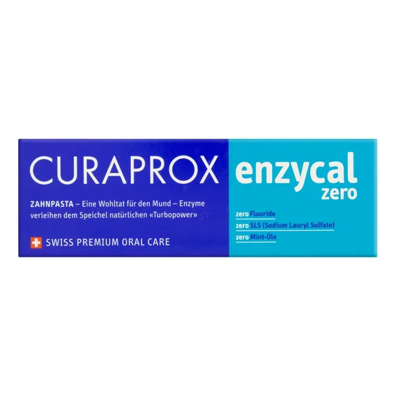 Creme Dental Enzycal Zero Curaprox Caixa 75ml Foto 1