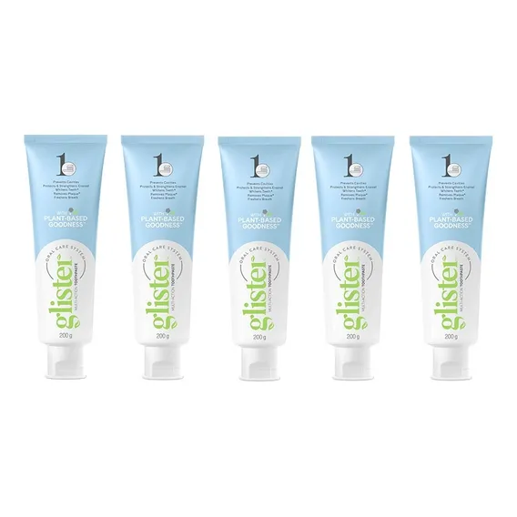 Creme Dental Glister Amway 200g Gel Dental 5-un. Foto 1