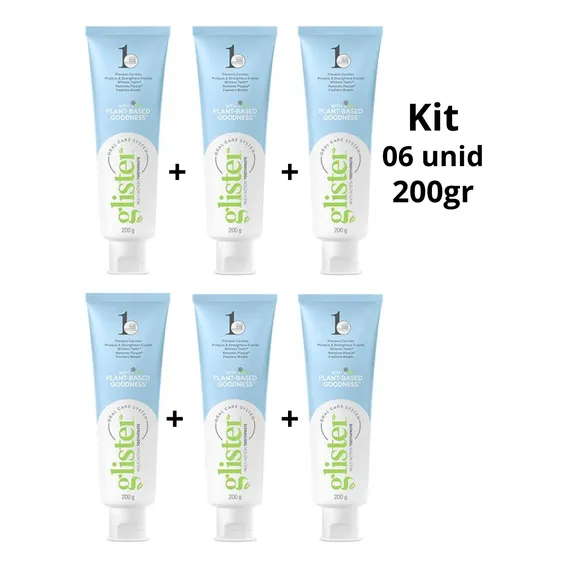Creme Dental Glister Mult-action 200g - Menta Suave Foto 1