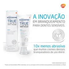 Creme Dental Sensodyne True White AlÃvio da Sensibilidade Branqueador de Uso Diário Especializado para Dentes SensÃveis 100g Foto mini 4